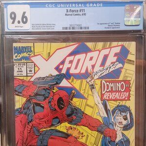X-Force 11 CGC 9.6 SS Zazie Beetz Domino Deadpool Movie 6/1992 MINT Condition